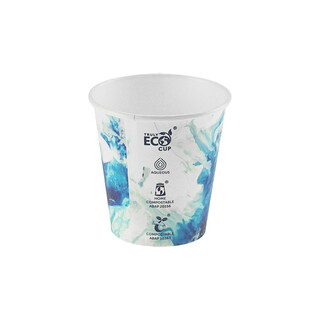 Aqua Single Wall 6oz Truly Eco Paper Cup