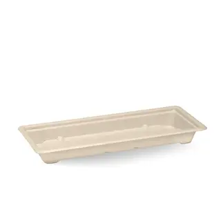 BioPak BioCane Sushi Tray Base - Long