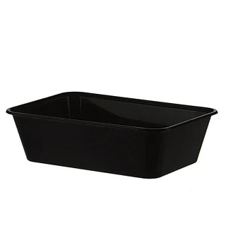 Black 650mL Takeaway Container Bases