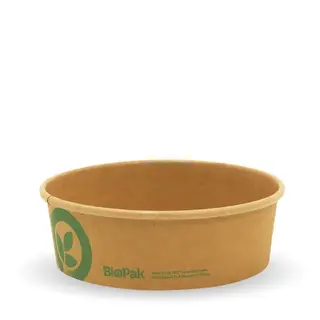 BioPak 500mL Small Kraft BioBowls