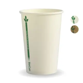 BioPak Green Line 10oz Single Wall BioCup