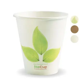 BioPak Uni-Lid Single Wall 8oz Paper BioCup