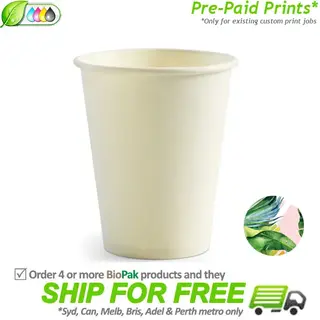 BioPak SW 8oz Paper BioCup [SP Print]