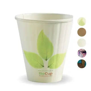 BioPak Uni-Lid Double Wall 8oz Paper BioCup