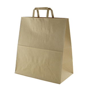 Greenmark Takeaway Bag Kraft Large Flat Handle