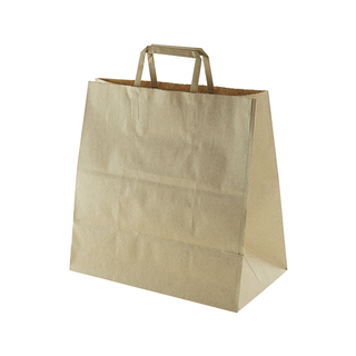Greenmark Takeaway Bag Kraft S/M Flat Handle