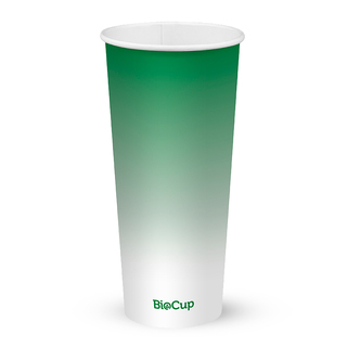 BioPak 24oz Green Cold Paper Cup