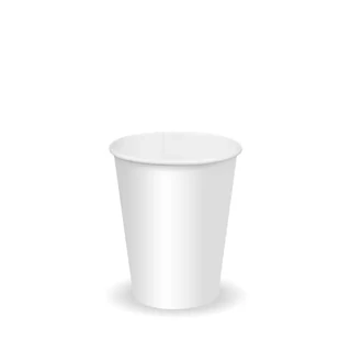 BioPak 8oz White Cold Paper Cup