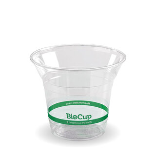 BioPak 300mL Clear Bioplastic Branded Cup