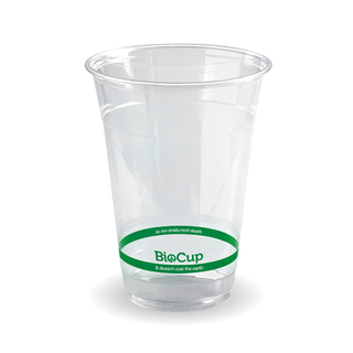 BioPak 500mL Clear Bioplastic Branded Cup