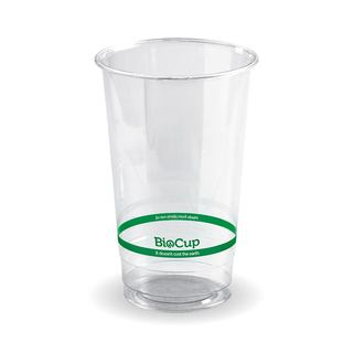 BioPak 700mL Clear Bioplastic Branded Cup