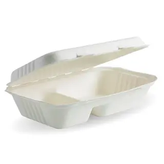 BioPak BioCane Snack Box - 2 Compartments