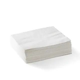 BioPak 2 Ply 1/4 Fold Lunch Napkin - White