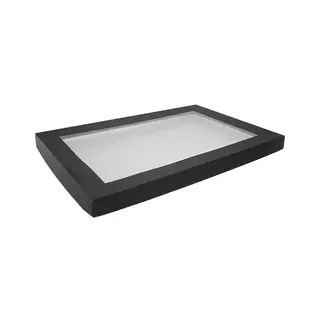 Greenmark Cardboard Catering Tray Lid Black Medium Plus