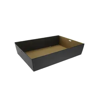 Greenmark Cardboard Catering Tray Base Black Medium