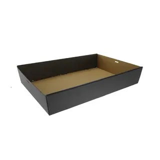 Greenmark Cardboard Catering Tray Base Black Medium Plus