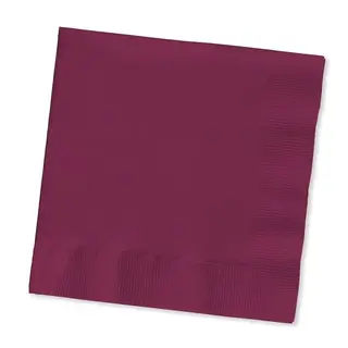 Generic 2 Ply Burgundy Dinner Napkins