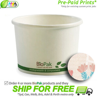 BioPak 16oz Hot Cold Paper Bowls [SP RYE]