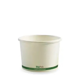 BioPak 8oz Hot and Cold Paper Bowls