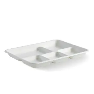 BioPak BioCane 5 Compartment Lunch Tray