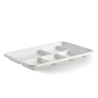 BioPak BioCane 6 Compartment Lunch Tray