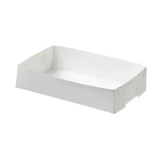 Paper Food Tray White Mini