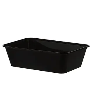 Black 650mL Takeaway Container Bases