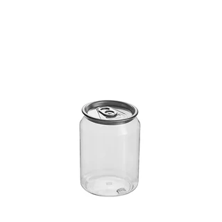 250mL Clear PET Can and Aluminium Dessert Lid Set