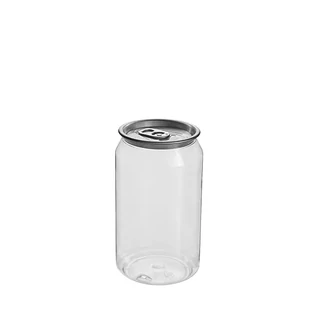330mL Clear PET Can and Aluminium Drink Lid Set