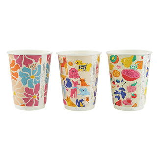 Cafe Collection Double Wall 12oz Truly Eco Paper Coffee Cup