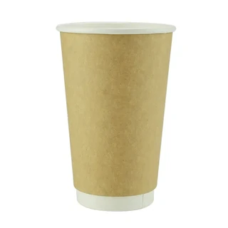 Kraft Double Wall 16oz Paper Coffee Cup