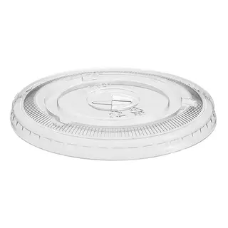 Greenmark Flat Lid for PET U-Shape Cups X Slot