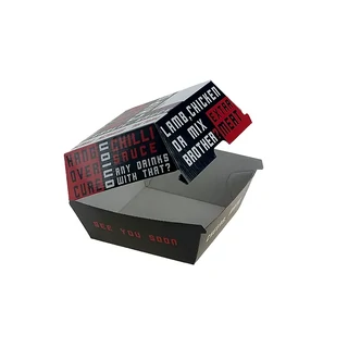 Premium Branded Corrugated Burger Box Gloss