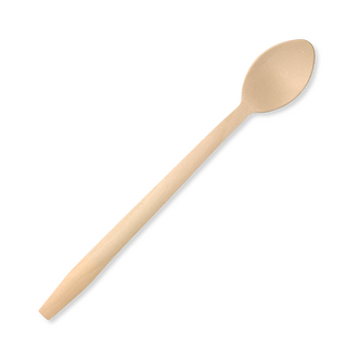 BioPak 20cm Wooden Soda Spoon Wax Coated