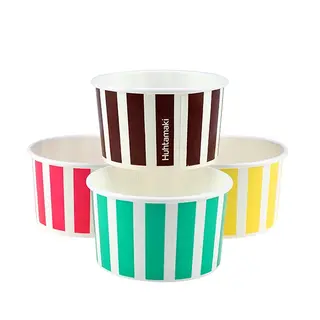 Ice Cream Cups 5oz Candy Stripe Mixed