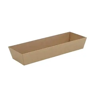 Kraft Rectangular Bakery Box Base Long