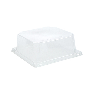 Clear Square Bakery Box Lid Small