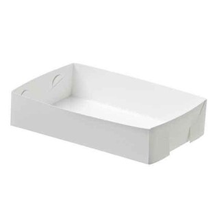 Paper Food Tray White Large