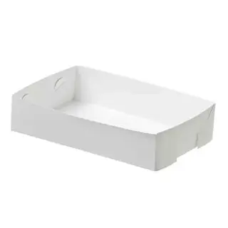 Paper Food Tray White Large