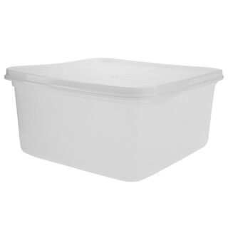 Square 2L Takeaway Container with Lid White
