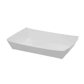 Paper Seafood Tray White Medium