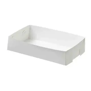 Paper Food Tray White Medium