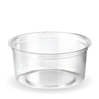 BioPak 360mL Clear Bioplastic Unbranded Deli Bowl