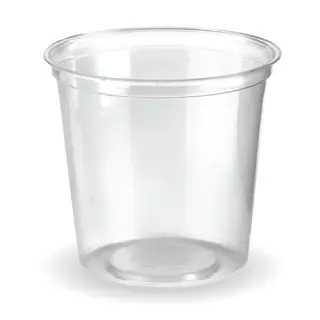 BioPak 700mL Clear Bioplastic Unbranded Deli Bowl