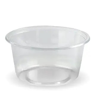 BioPak 700mL Wide Clear Bioplastic Unbranded Deli Bowl