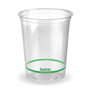 BioPak 960mL Clear Bioplastic Deli Bowl