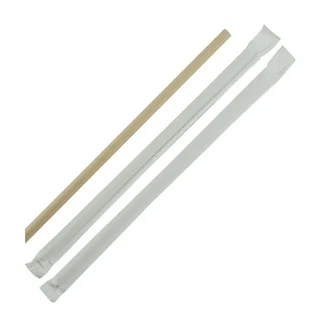 Jumbo Paper Straws Kraft 4 Ply Wrapped Bevelled