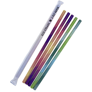 Jumbo Paper Straws Mixed 4 Ply Wrapped