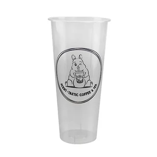 Premium Branded 700mL Bubble Tea Cups Clear