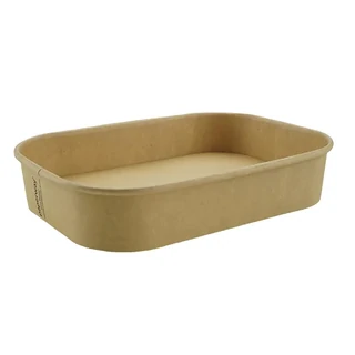 Paper Rectangular Container Kraft 800mL